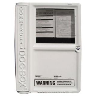 DOC BOX 25 in. x 36 in. x 6.5 in. Outdoor/Indoor Commercial Posting Permit Box Unit 10111