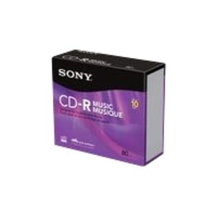 Sony CD R, Music, 80 min, 10 CD Rs   TVs & Electronics   Computers