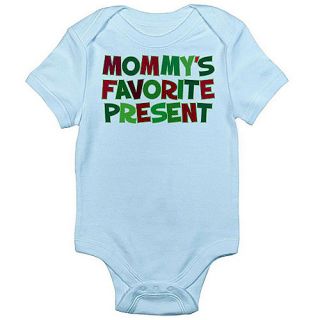 CafePress Newborn Baby Christmas Mommy's Favorite Present Bodysuit