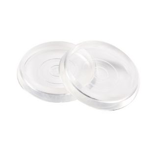 Waxman 4 Pack 1 13/16 in Clear Smooth Caster Cups