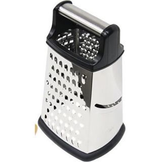 Home Basics 4 Side Metal Handle Cheese Grater
