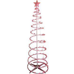 Trim A Home® 6 120 LED Lighted Chasing Spiral Tree   Red   Seasonal