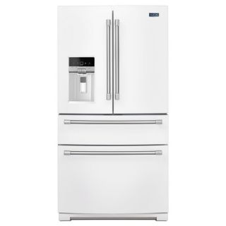 Maytag 26.2 cu ft French Door Refrigerator with Single Ice Maker (White)