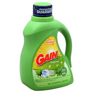 Gain  Detergent, HE, Original, 100 fl oz (3.12 qt) 2.95 lt