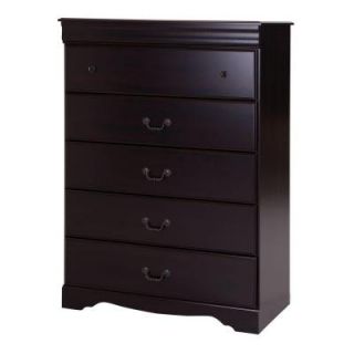 South Shore Furniture Vintage 50 in. x 35 in. 5 Drawer Chest in Dark Mahogany 9033035