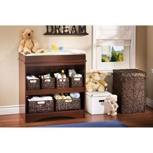 South Shore Peak a boo Changing Table   Royal Cherry   Baby   Baby