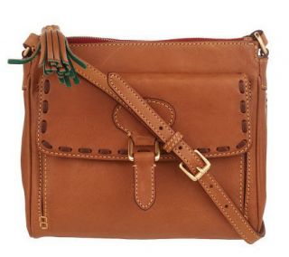Dooney & Bourke Florentine Leather Flap Pocket Crossbody Bag —