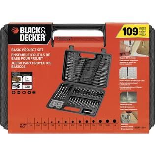Black & Decker BDA91109 Combination Accessory Set, 109 Piece   Tools