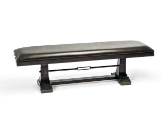 Janes Gallerie Hayden Rough Sawn and Espresso Bench