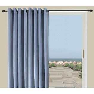 Ricardo Trading  Bal Harbour semi sheer grommet patio panel with wand