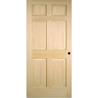 ReliaBilt Prehung 6 Panel Fir Interior Door (Common: 30 in x 80 in; Actual: 31.5 in x 81.5 in)