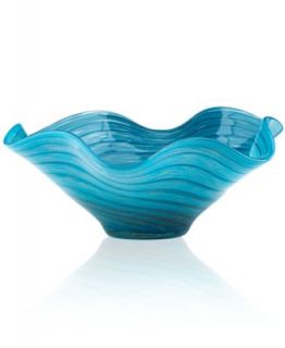 Lenox Seaview Aqua Swirl 11 Ruffle Bowl   Collections   For The Home