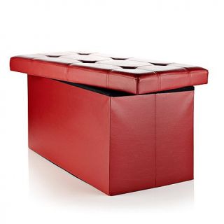 Folding Storage Bench with Removable Lid   7290279