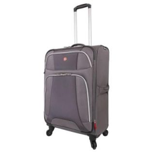 Wenger Monte Leone 24.5 in. Grey Spinner Suitcase 7362414167