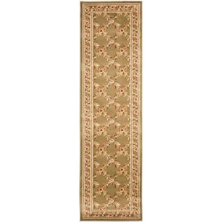 Safavieh Lyndhurst Green and Green Rectangular Indoor Machine Made Runner (Common: 2 x 12; Actual: 27 in W x 144 in L x 0.33 ft Dia)