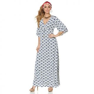 Nikki Poulos "Erin" 3/4 Bell Sleeve Maxi Dress   8056710