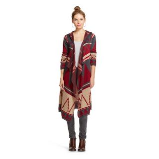 Self Esteem Womens Hooded Aztec Duster