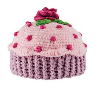 San Diego Hat Co. Kids Chenille Pink Cupcake Hat —
