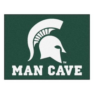 FANMATS Michigan State University Green Man Cave 2 ft. 10 in. x 3 ft. 9 in. Accent Rug 14569