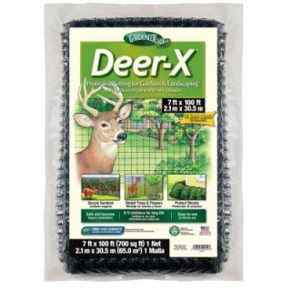 Deer X 7 ft. x 100 ft. Dalen Products Black Polypropylene Protective Fencing DX 7
