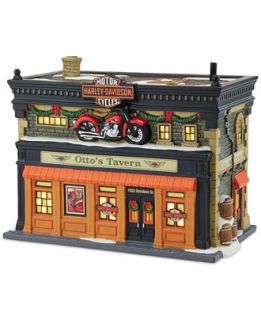 Department 56 Harley Davidson Ottos Tavern Collectible Figurine