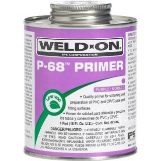 Weld On 16 oz. PVC P 68 Primer   Purple 10212
