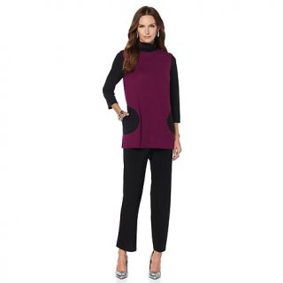 Slinky® Brand Sweater Knit Tunic with Pant Set   7935129