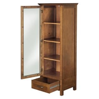 Elegant Home Elegant Home Fashions Avery Linen Cabinet with 1 Door and