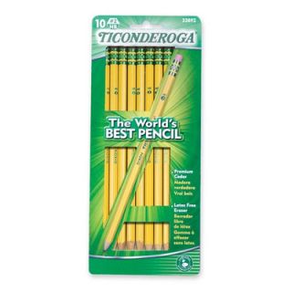 Pencil, Ticonderoga, No.2, 10/CD, Yellow