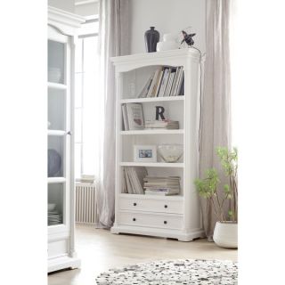 White Mahogany 4 shelf 2 drawer Bookcase   Shopping   Great