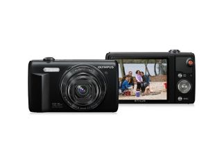 Refurbished: OLYMPUS VR 370 16MP Digital Camera with 3 Inch LCD (Black)   Refurbished