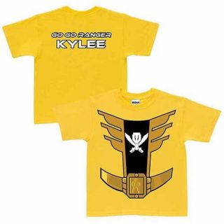 Personalized Power Rangers Yellow Ranger Toddler Yellow T Shirt