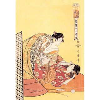 Buyenlarge The Hour of the Dragon by Kitigawa Utamaro Painting Print