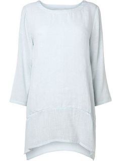 Phase Eight Una textured linen blouse Blue