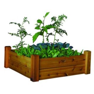 Gronomics 34 in. x 34 in. x 13 in. Safe Finish Raised Garden Bed RGB 34 34S