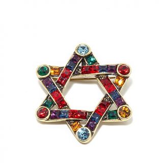 Heidi Daus "Star of David" Crystal Enhancer Pendant/Pin   7594321