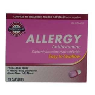 American Fare  Allergy Capsules 48 Count