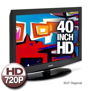 Samsung LN40A450 40 Widescreen LCD HDTV   720, 1366x768, 10000:1 Dynamic, 6ms, 3x HDMI, Refurbished