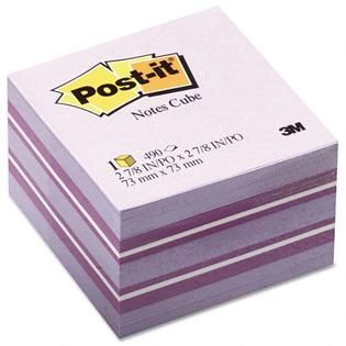 Post it Cube, 3 x 3, Purple Passion, 490 Sheets   Office Supplies