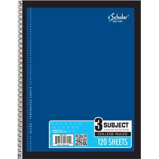 Subject College Ruled Theme book 120 Sheets   Office Supplies