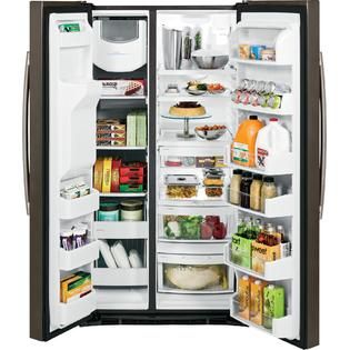 GE  25.9 cu. ft. Side by Side Refrigerator w/ Dispenser   Slate ENERGY
