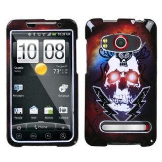 Insten Lightning Skull Phone Case for HTC: EVO 4G