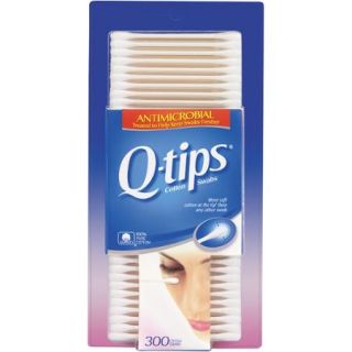 Q tips Anti Microbial Cotton Swabs, 300 ct