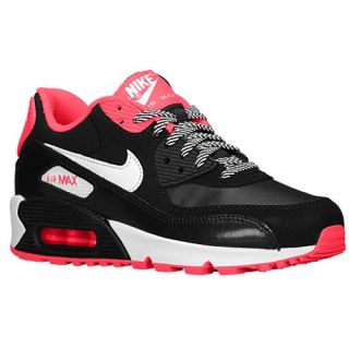 Nike Air Max 90   Girls Grade School   Running   Shoes   Pink Blast/Black/Gamma Blue