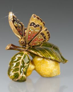 Jay Strongwater Darcy Butterfly on Lemons Objet