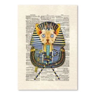 Cat Pharaoh Graphic Art on Wrapped Canvas by Americanflat