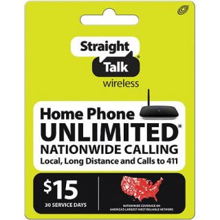 Straight Talk Wireless Home Phone $15 Plan (Email Delivery)