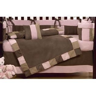 Sweet Jojo Designs  Soho Pink and Brown Collection 9pc Crib Bedding
