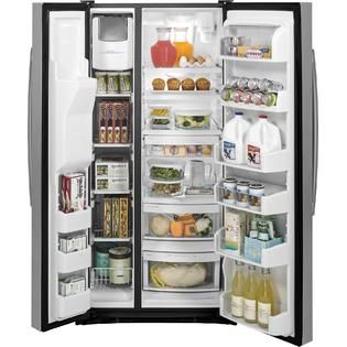 GE  23.1 cu. ft. Side By Side Refrigerator w/ Dispenser – Stainless