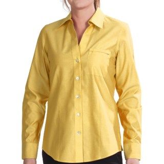 Foxcroft Johnny Collar Cotton Shirt (For Women) 7028N 68